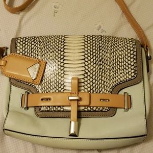 Vince Camuto Tiffany blue snake skin crossbody